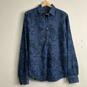 Zara Man Denim Couture Slim Fit Long Sleevr‎ Button Down Men’s Size Small